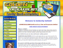 Tablet Screenshot of goldenopsafelist.com